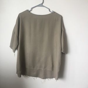 Black Crane drop shoulder blouse